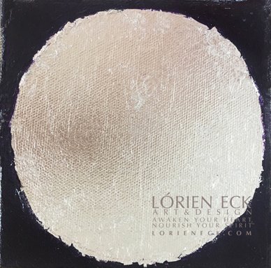 Element Collectible Metal Lunar 3, a mixed media painting by Lorien Eck